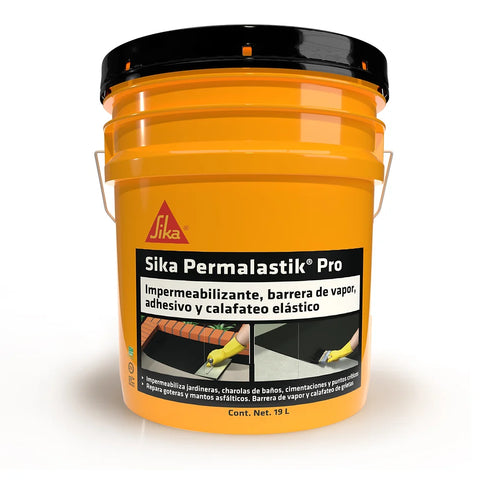 Sika® Permalastik® Pro 19 LT IMPERMEABILIZANTE ASFÁLTICO, BARRERA DE VAPOR, ADHESIVO ASFÁLTICO Y CALAFATEADOR ELÁSTICO PARA CIMENTACIONES